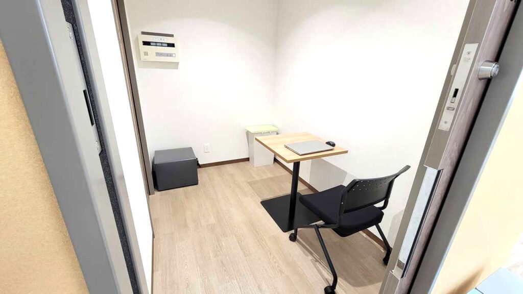 メディカルフィットネスアルゴ朝霞台の個室の相談室